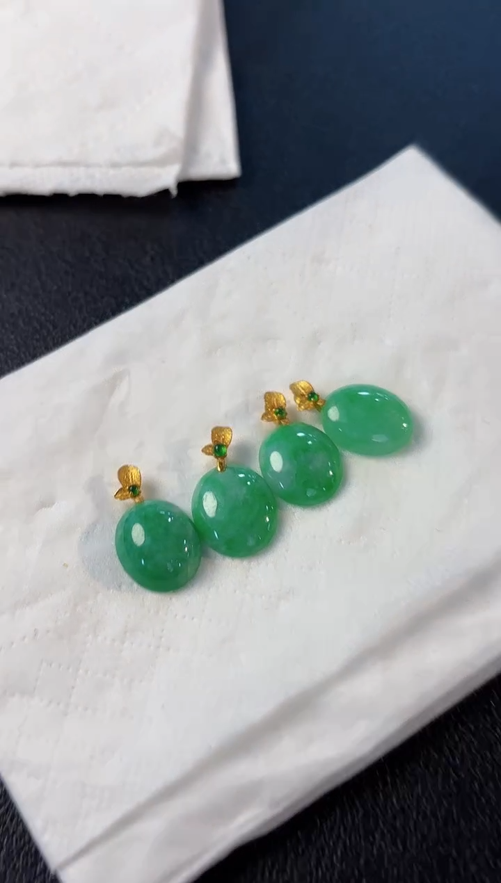 【闪购商品】翡翠颈饰18K金镶嵌缅料A货/多样性发货/一件