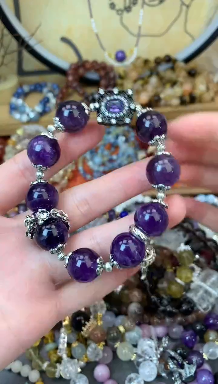 【闪购商品】紫晶手链未镶嵌355手串