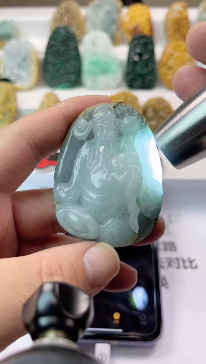 【闪购商品】翡翠颈饰未镶嵌财神