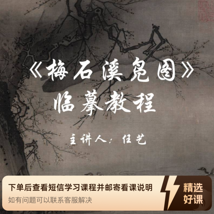 《梅石溪凫图》临摹教程（留意短信解锁课程）