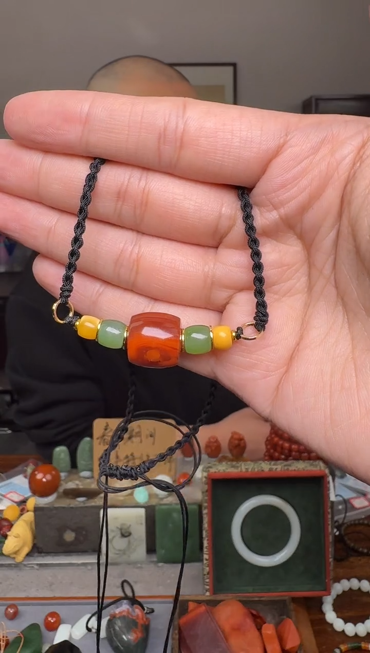 【闪购商品】南红玛瑙挂件未镶嵌2449--14mm