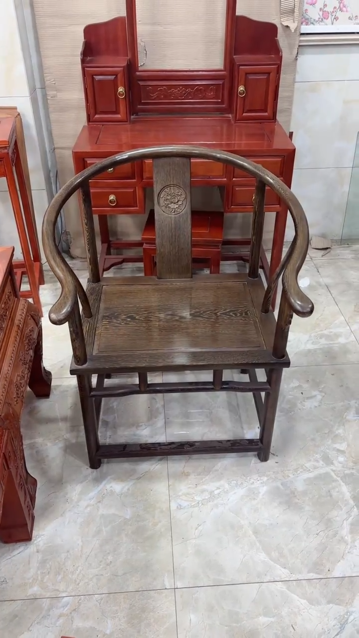 【闪购商品】花梨木类成套家具鸡翅木圈椅