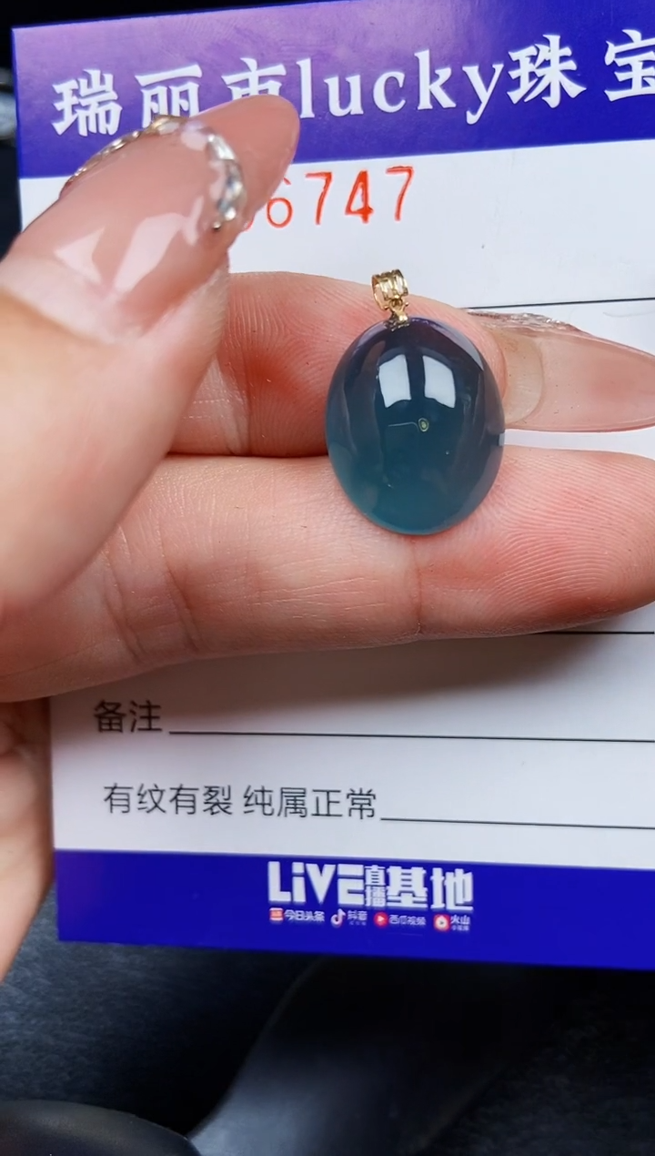 翡翠18K金镶嵌颈饰674718k