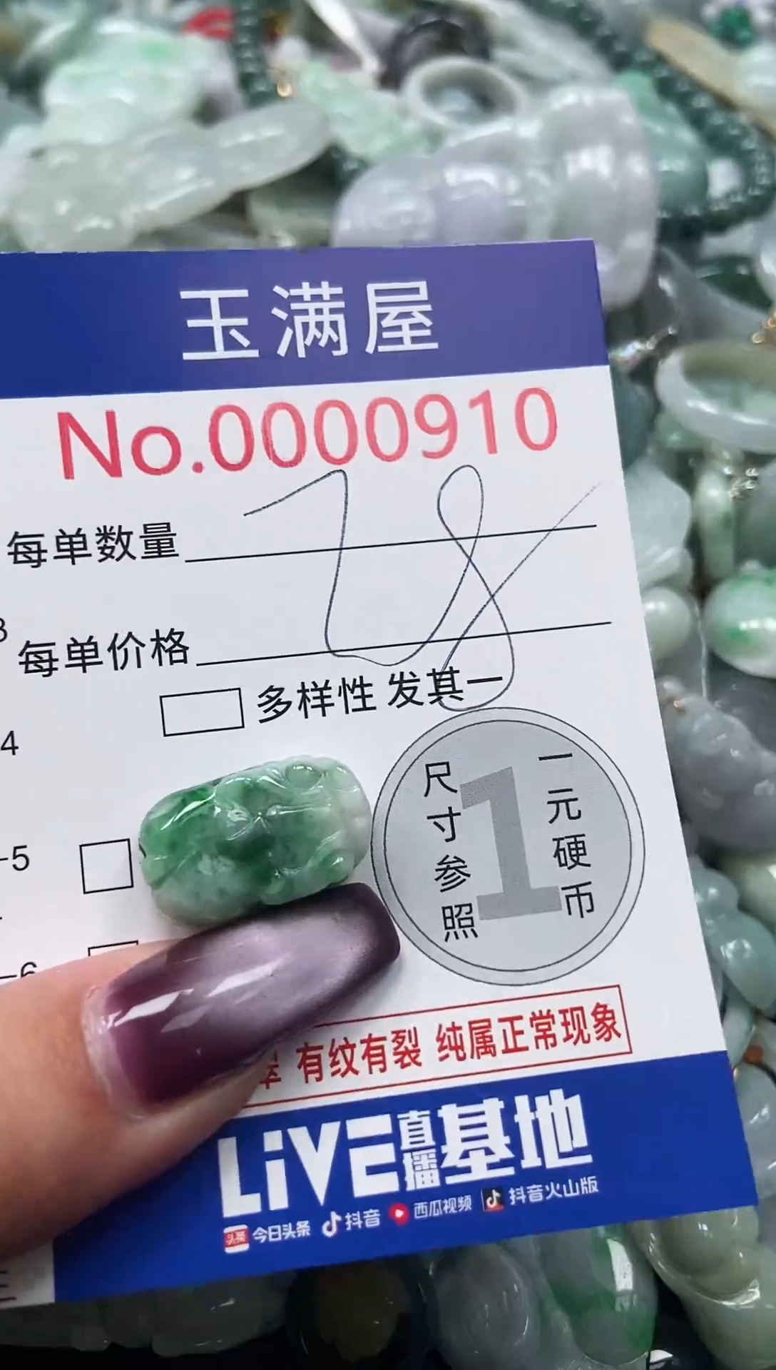 颈饰未镶嵌翡翠910