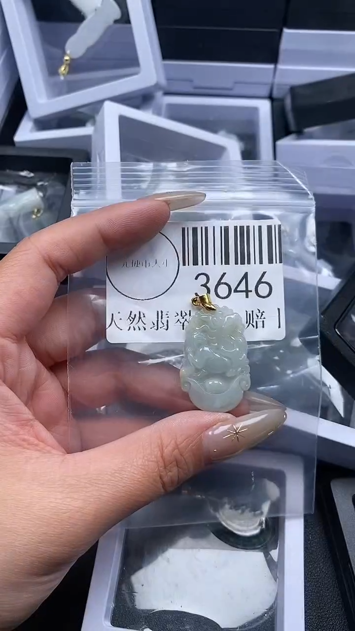 颈饰未镶嵌翡翠3646