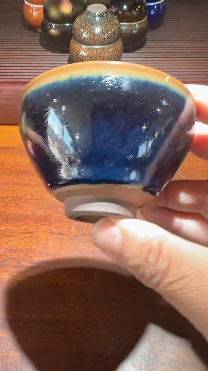 【闪购商品】茶盏回蓝束口。。。。。