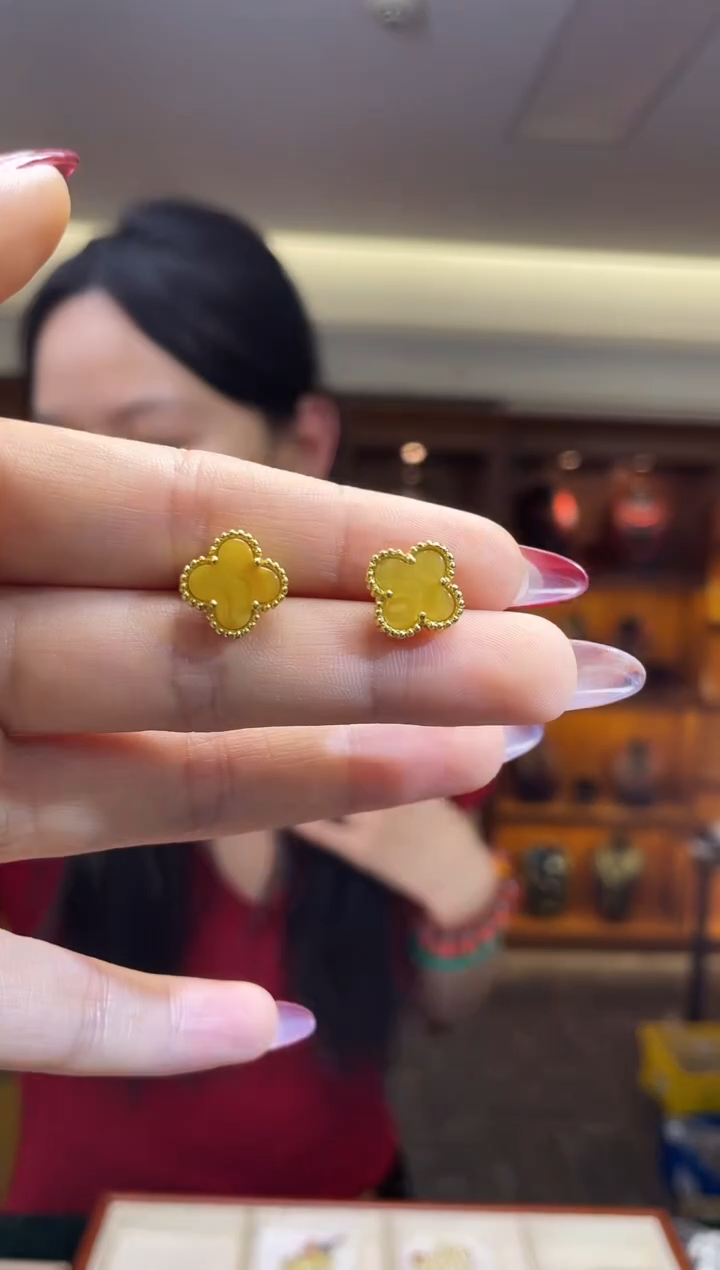 蜜蜡未镶嵌耳饰（多样性发一件）