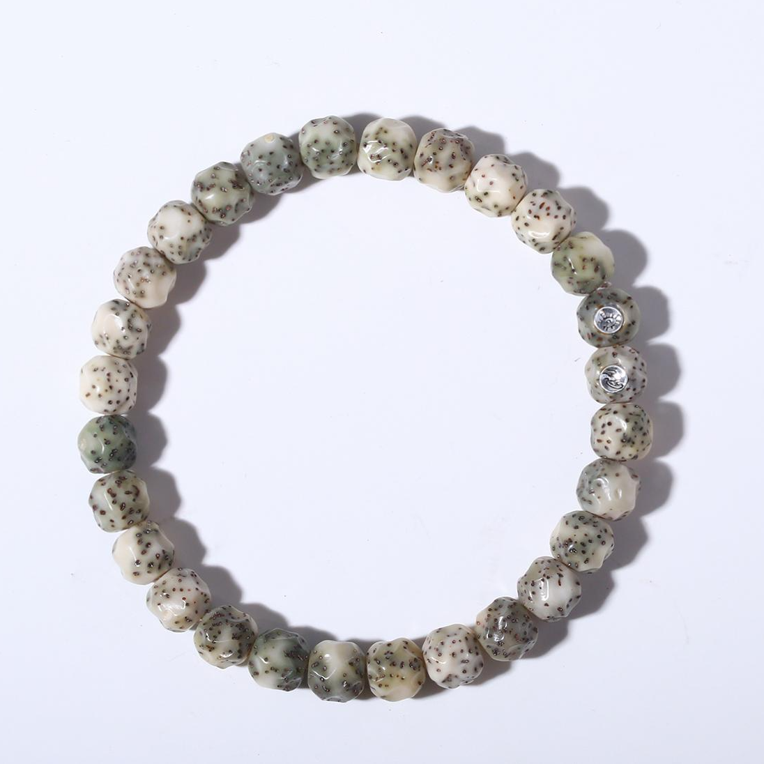 HC00005 和川星月玉化无相单圈 7.8MM 双银标 手串