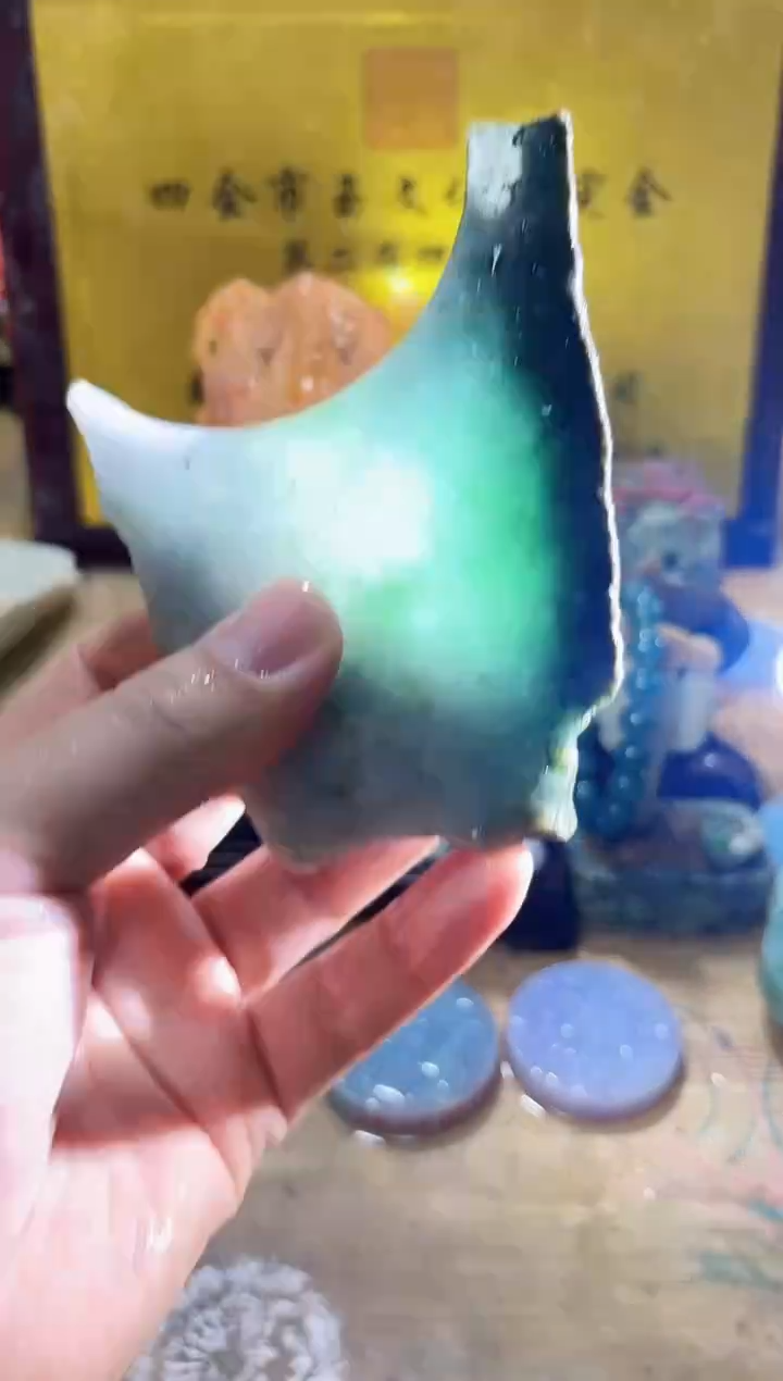 未镶嵌挂件翡翠A货常星7487