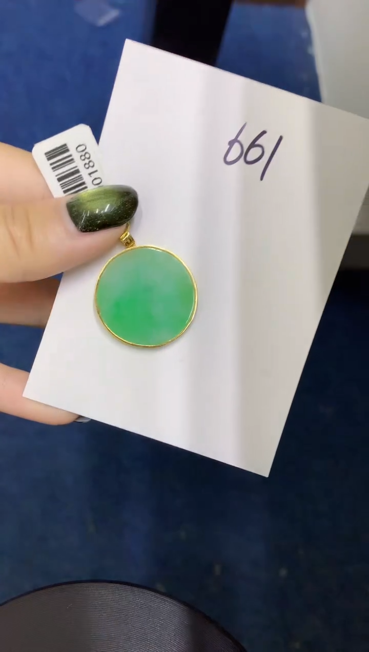 【闪购商品】翡翠颈饰18K金镶嵌000000000