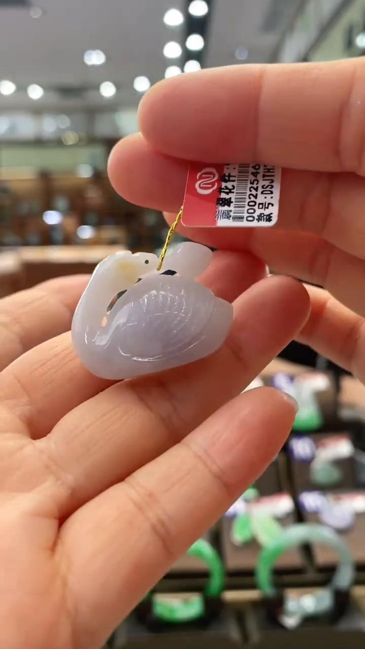 【闪购商品】翡翠颈饰未镶嵌天鹅