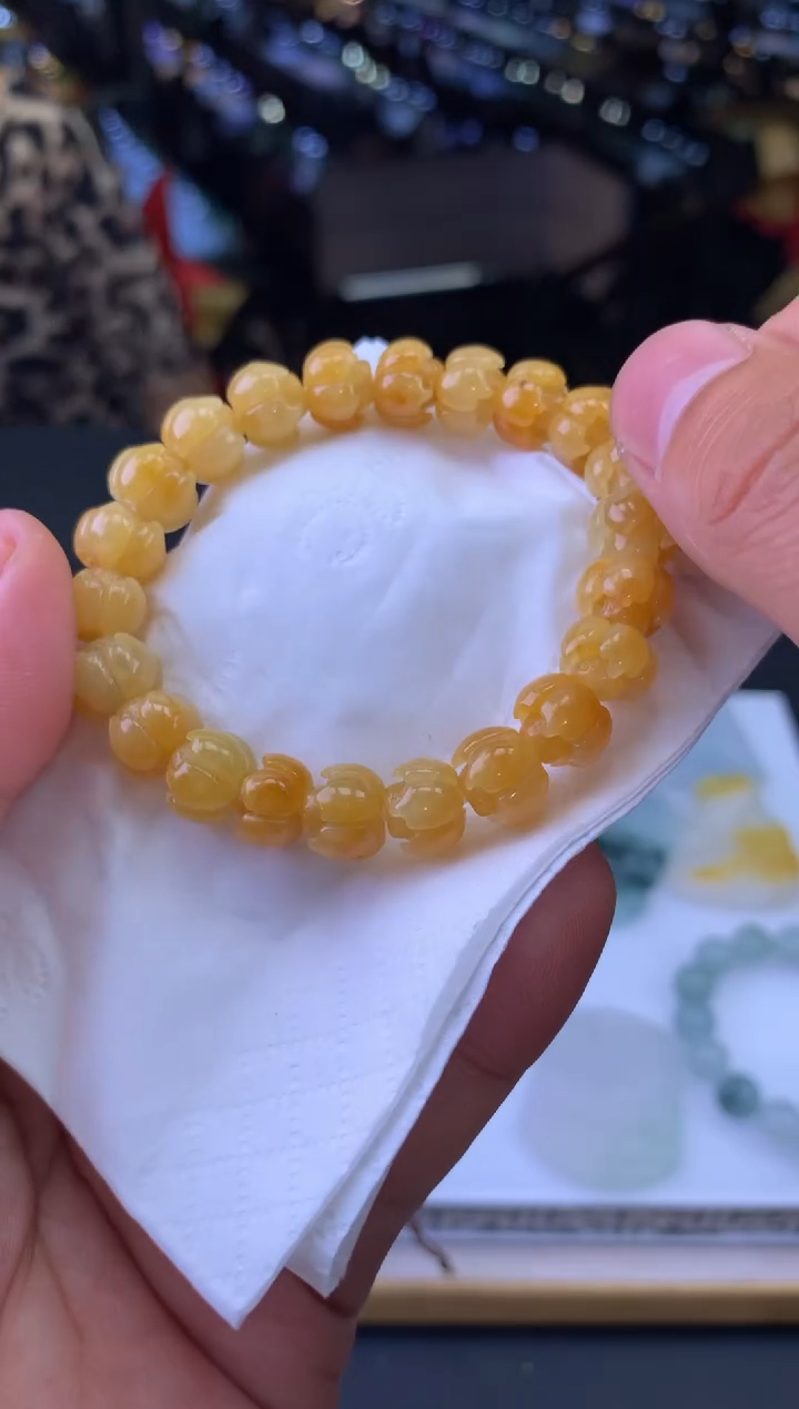 未镶嵌手串翡翠L**x-1246