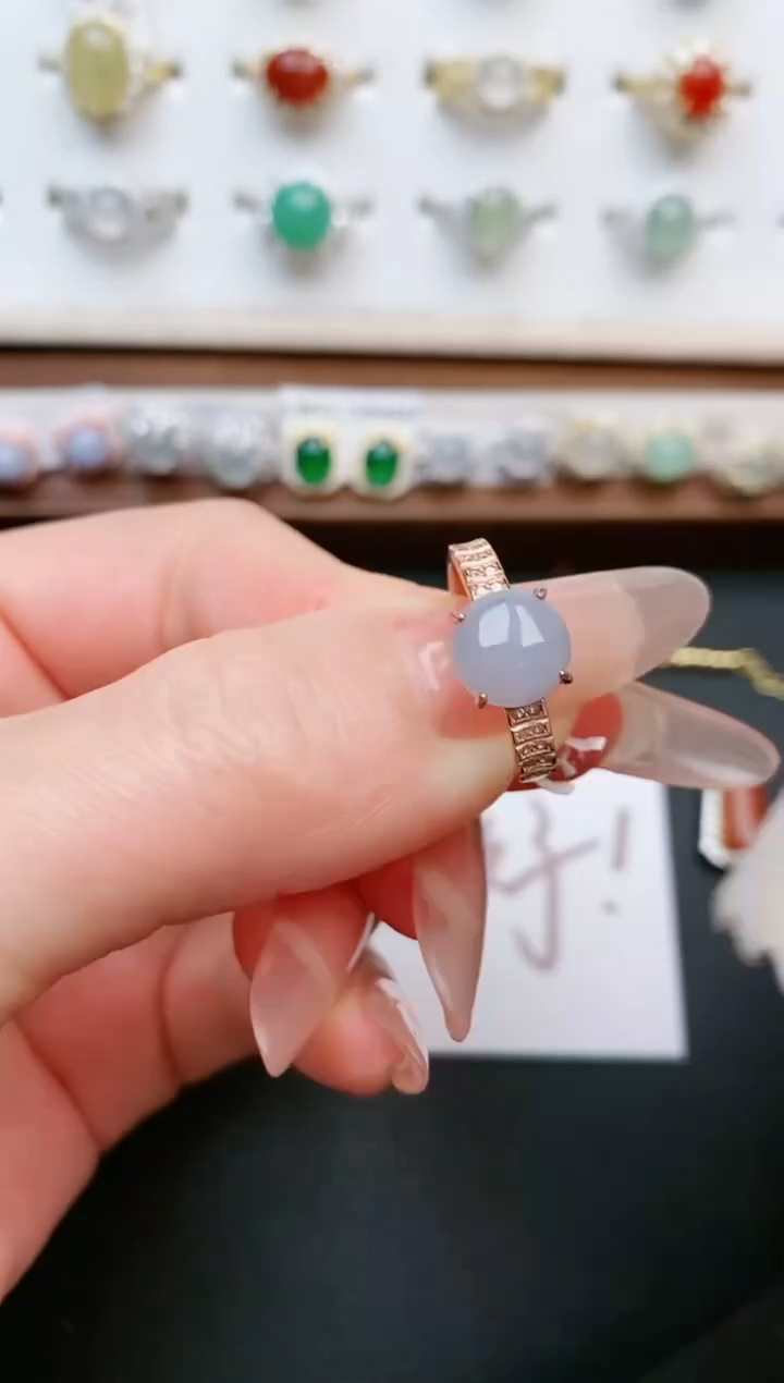 【闪购商品】翡翠戒指银S925镶嵌....