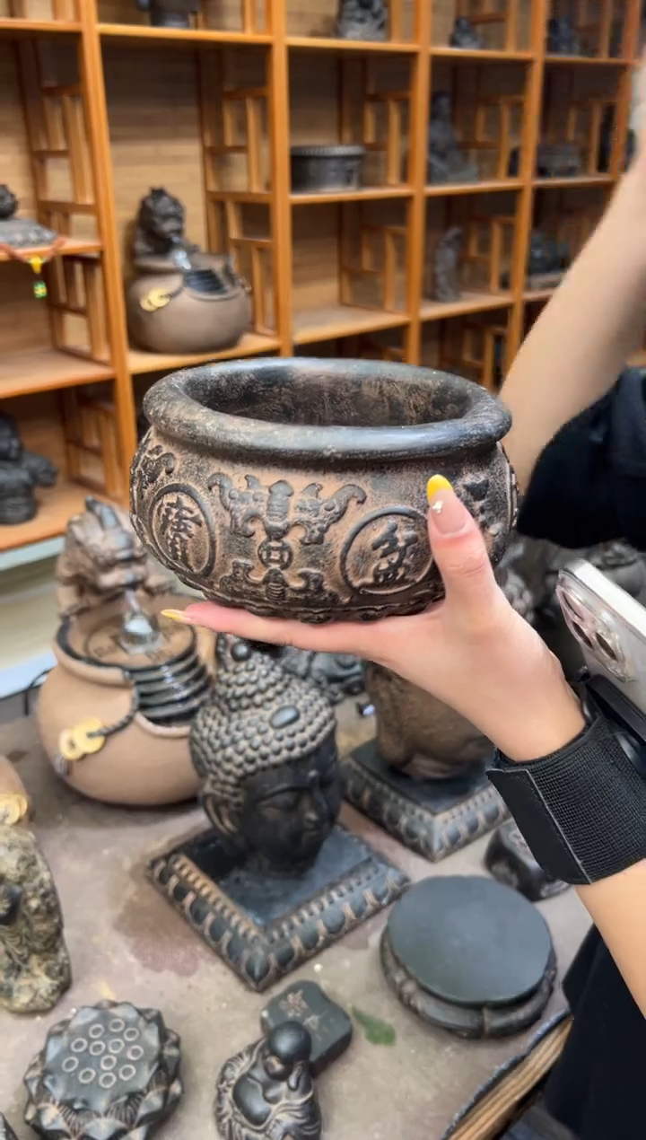 陶土【火山泥】聚宝盆