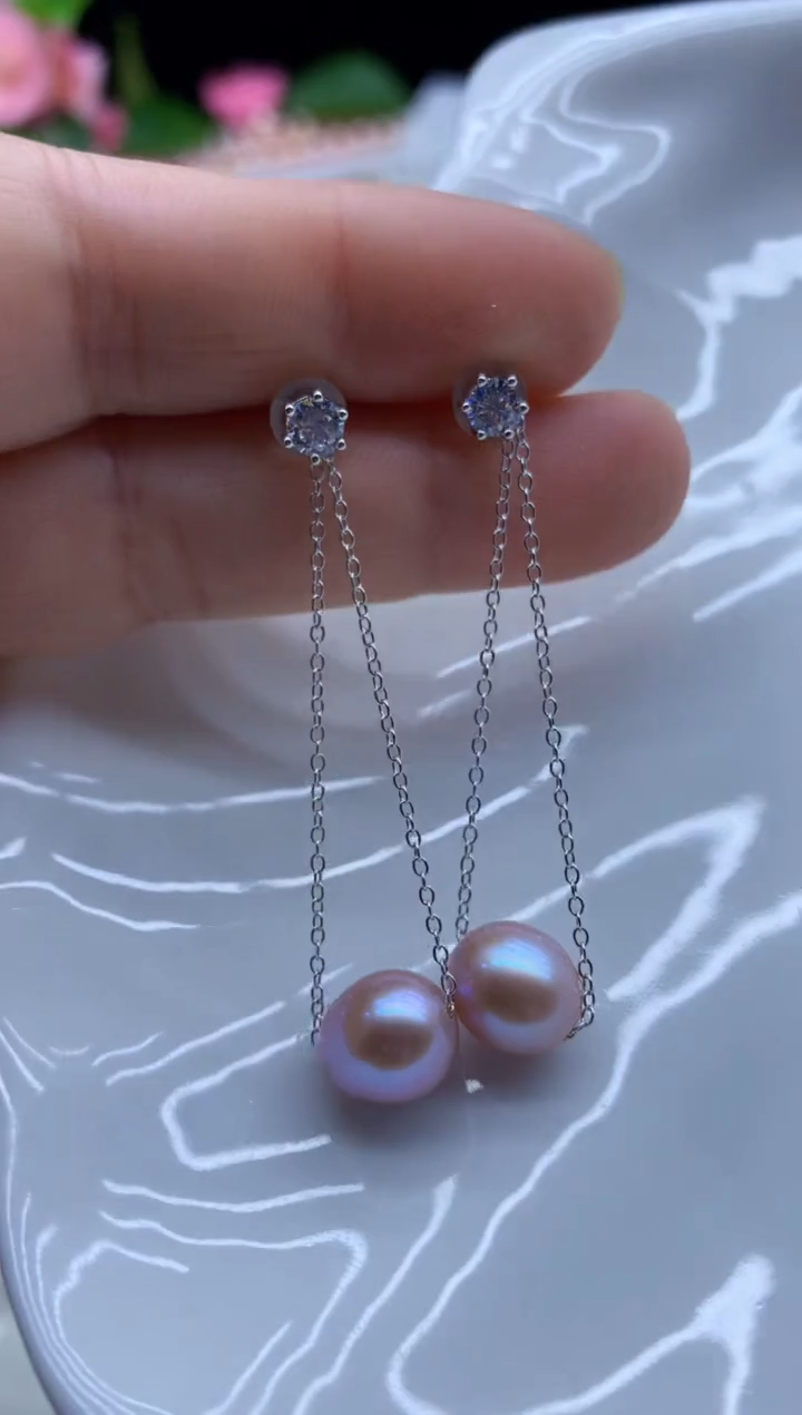 【闪购商品】淡水珍珠耳饰未镶嵌淡水珍珠耳饰