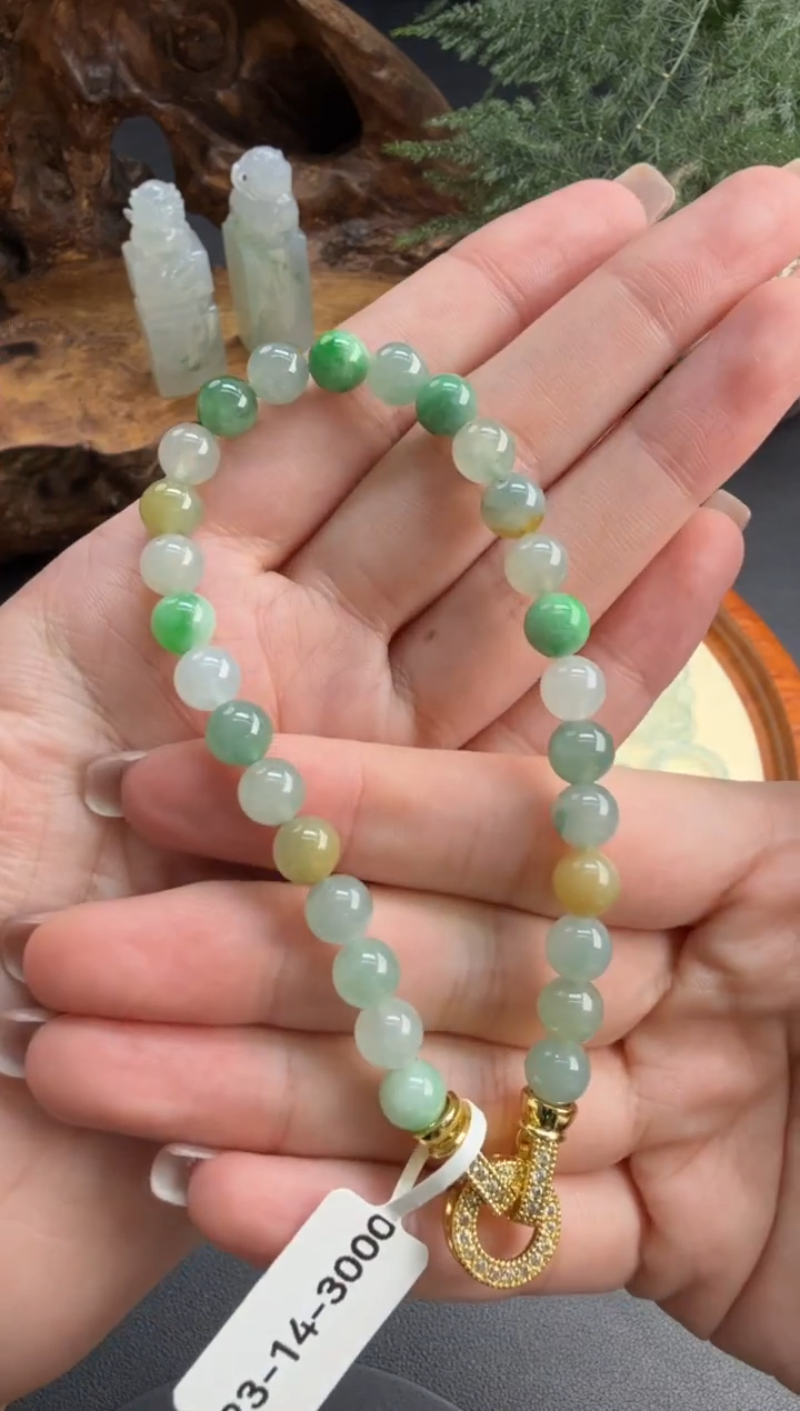 未镶嵌手串翡翠翡翠饰品-208