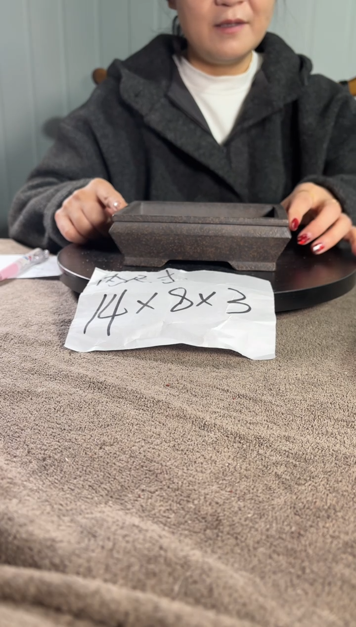 宜兴紫砂花盆小盆