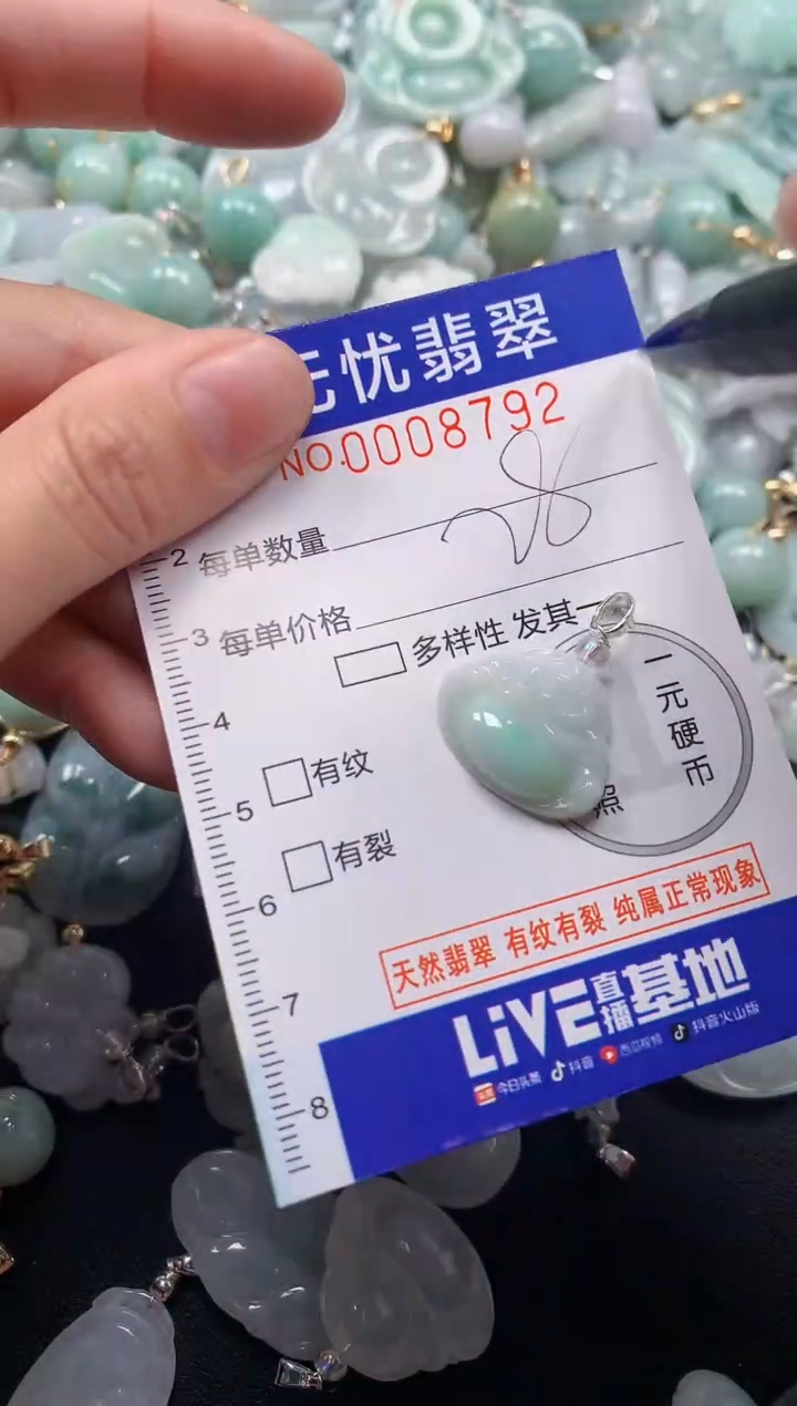 颈饰未镶嵌翡翠8792