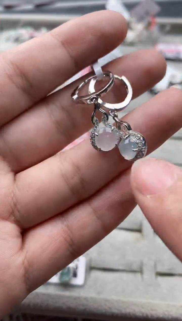 【闪购商品】翡翠戒指银S925镶嵌555555---9