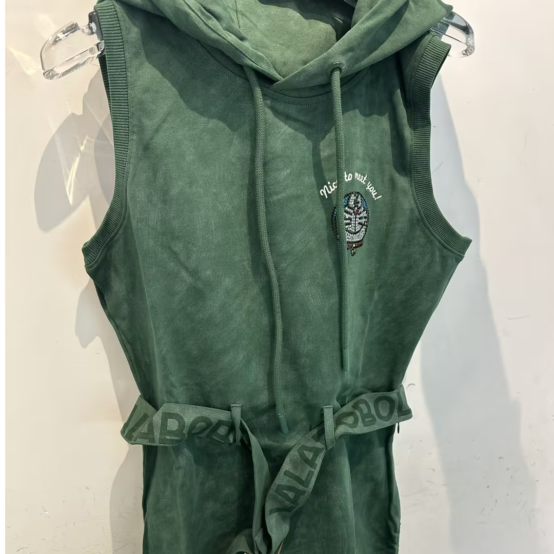 杭州不退不换LALABOBO多啦A梦 无袖连衣裙 ABDB-WLZY11