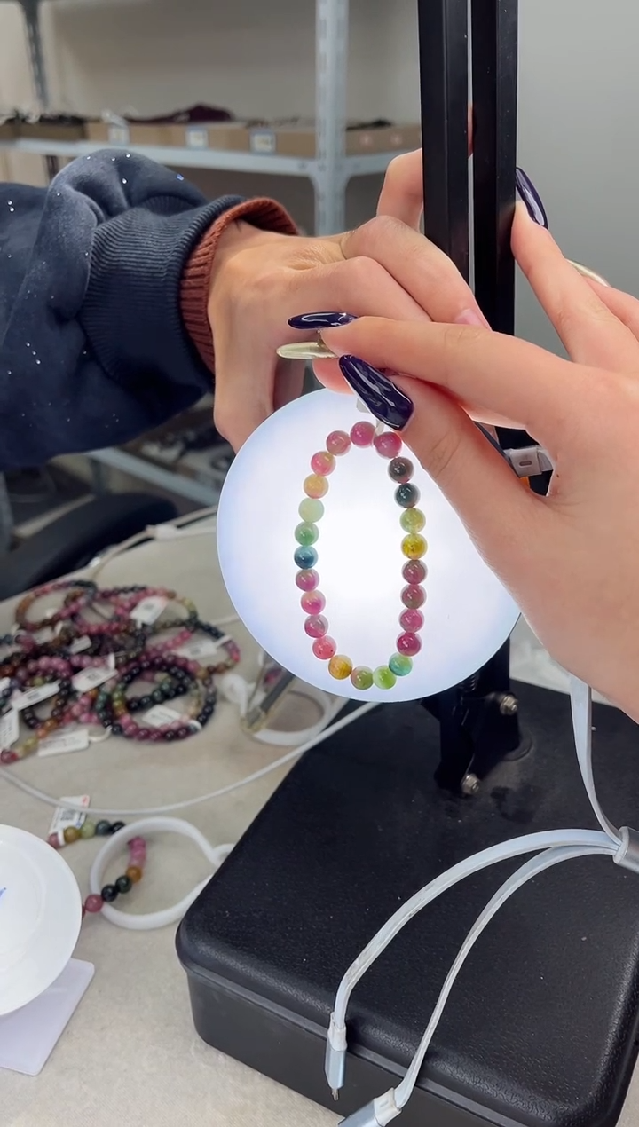 【闪购商品】碧玺手串未镶嵌单圈7mm（多样性发一件）