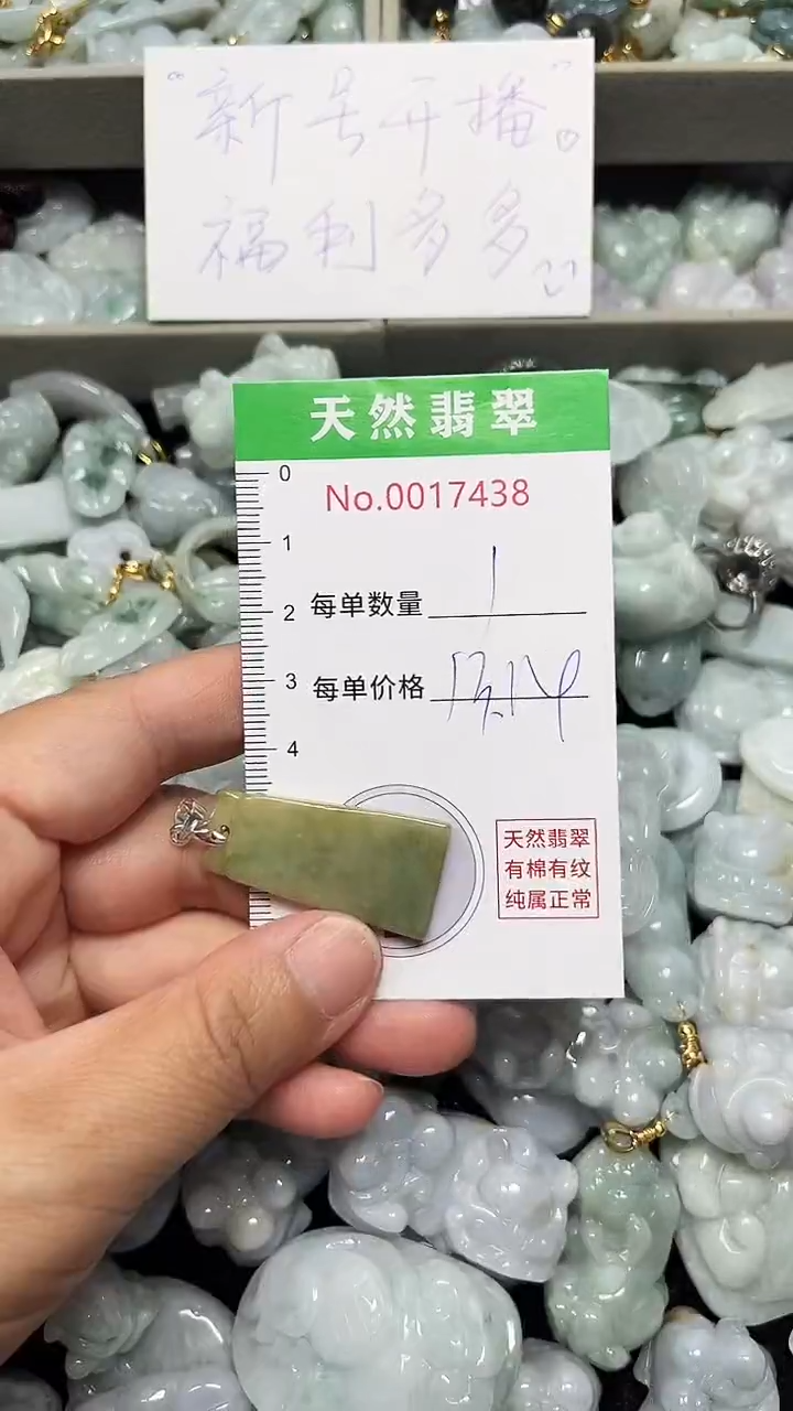 翡翠未镶嵌吊坠(不含链)7438