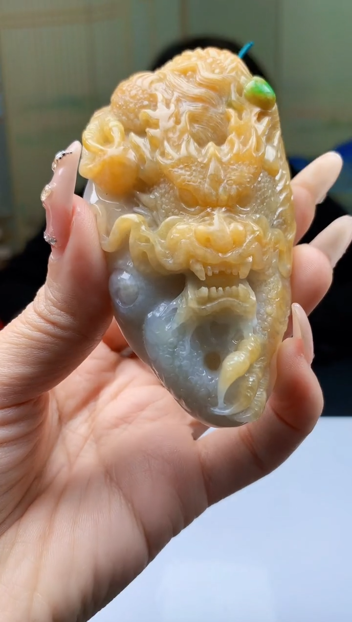 【闪购商品】定制翡翠未镶嵌5060ty-毛货挂件216