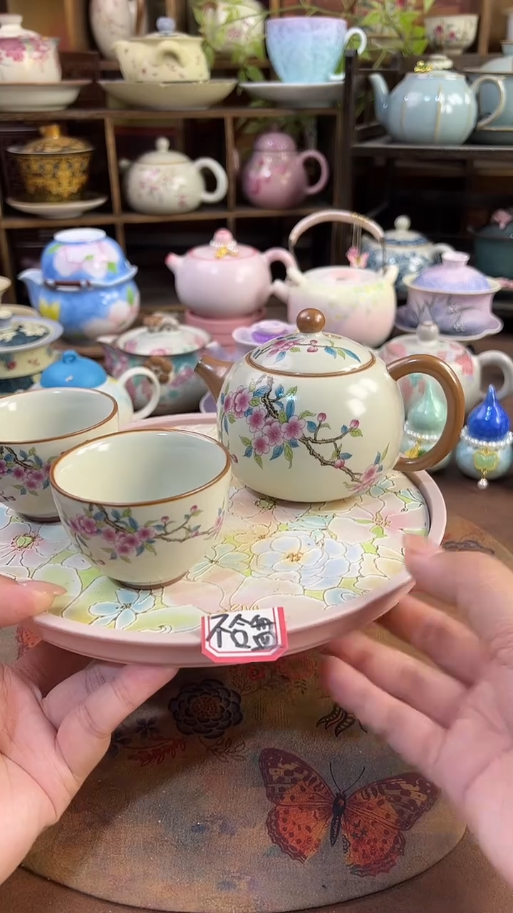 汝窑 1壶2杯 不含盘的