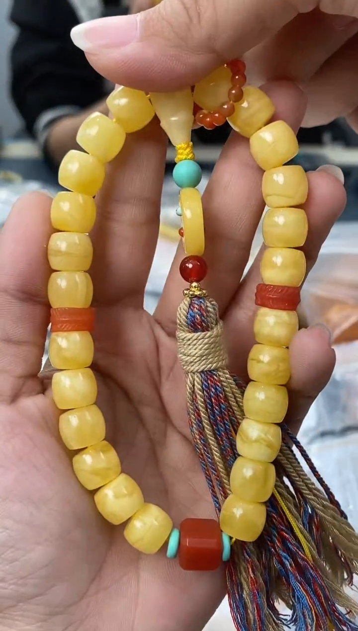 【闪购商品】琥珀裸石未镶嵌天然琥珀蜜蜡手串