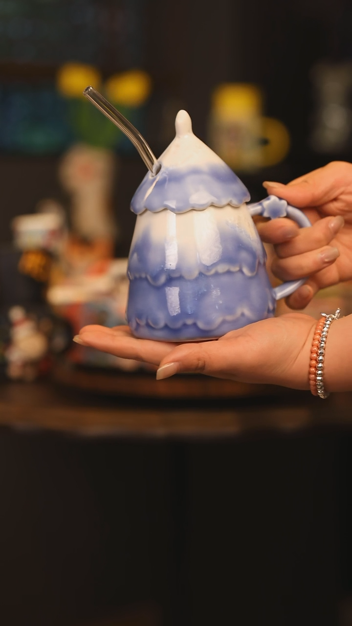 【闪购商品】摆件景德镇釉下彩绘设计师款陶瓷