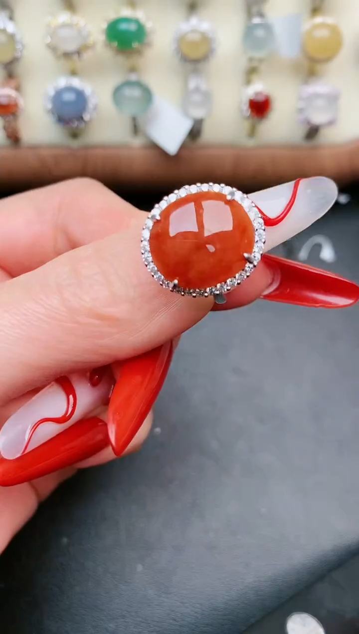 【闪购商品】翡翠戒指银S925镶嵌......