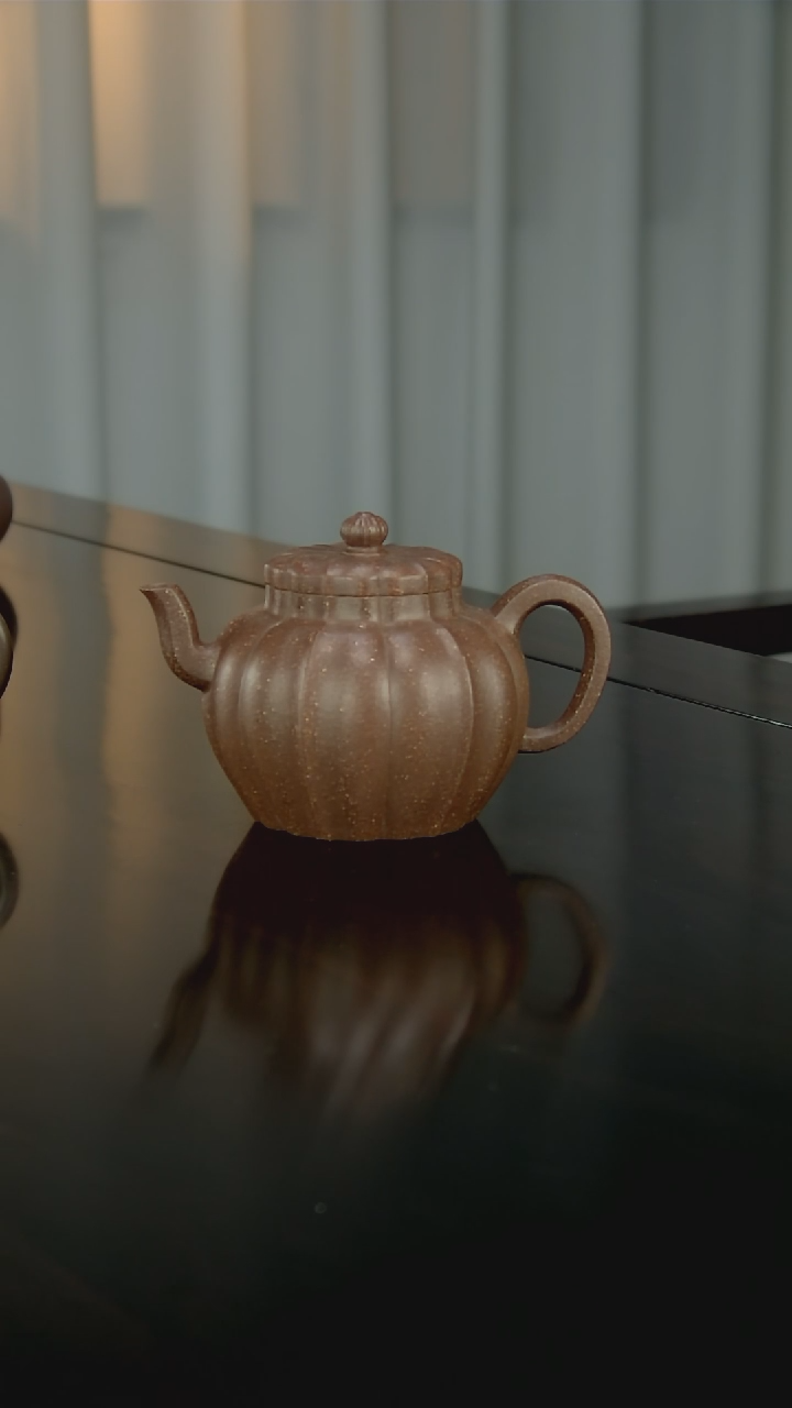 【闪购商品】紫砂茶壶葵纹莲子周文举全手工制