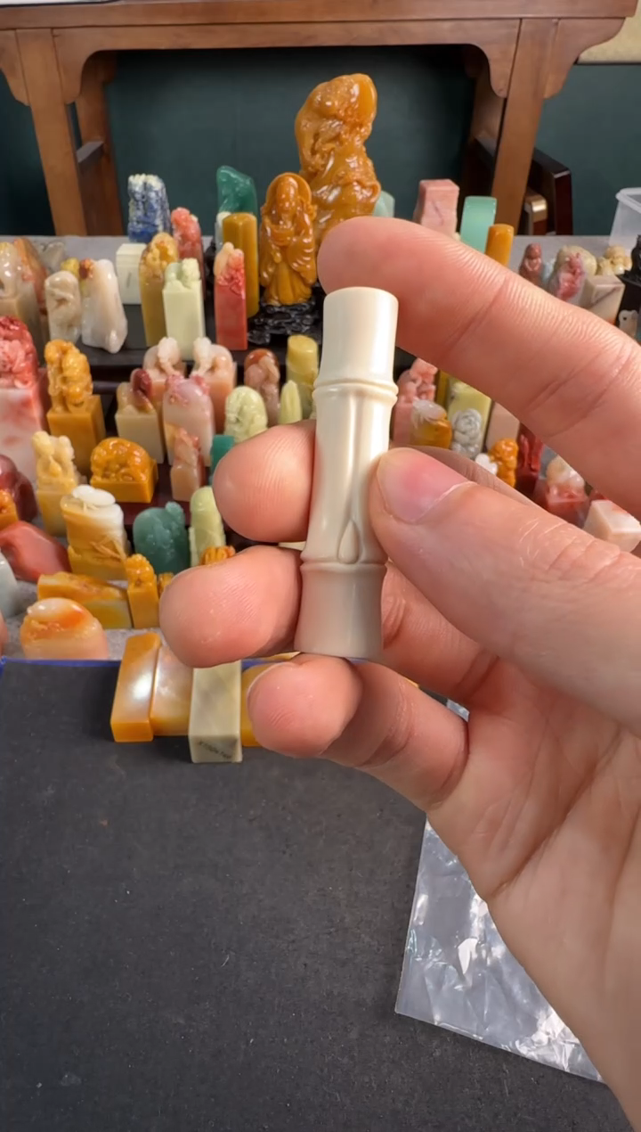 【闪购商品】青田石印石3792编号编号小明