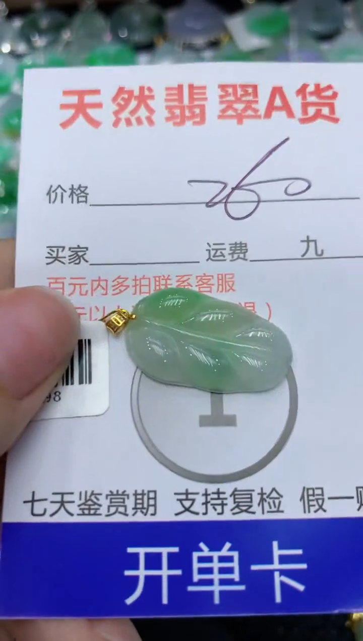 【闪购商品】翡翠颈饰18K金镶嵌111111111