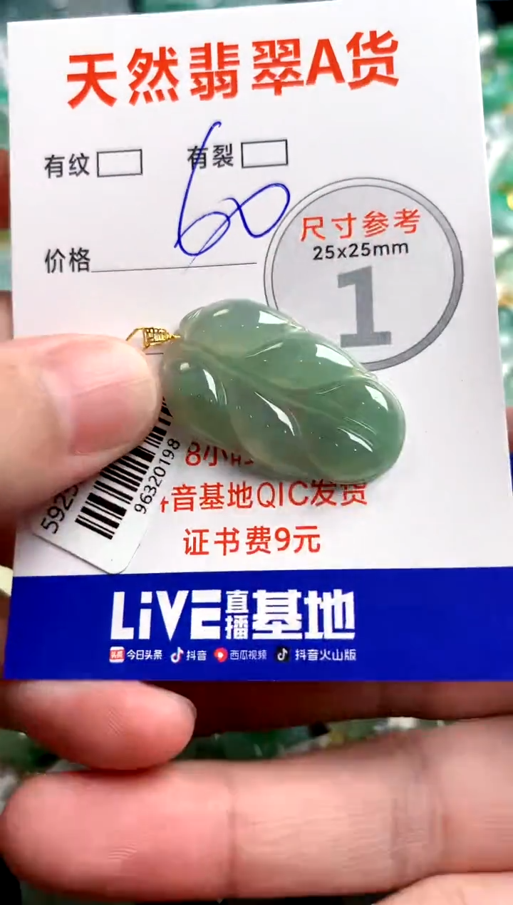 翡翠18K金镶嵌颈饰13007514