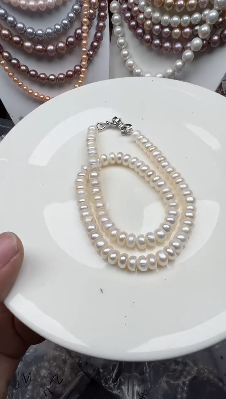 淡水珍珠未镶嵌颈饰1