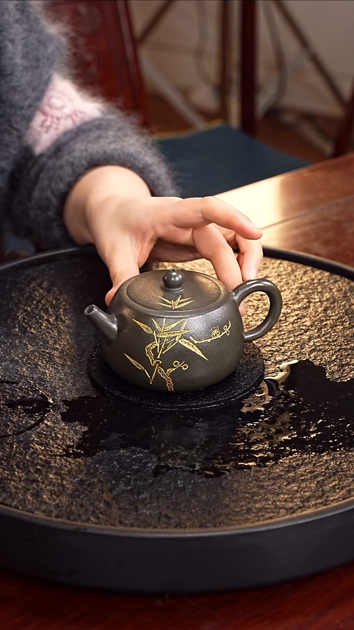 茶壶紫砂LGZ 紫砂壶20 君子兰 250毫升  陈未红