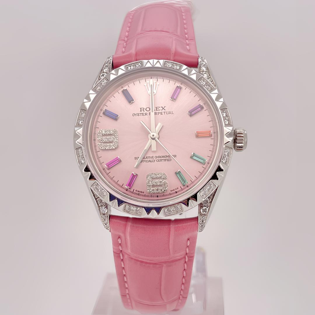 95新 Rolex/劳力士 自动机械 后钻 34mm/公价98999/jm3536