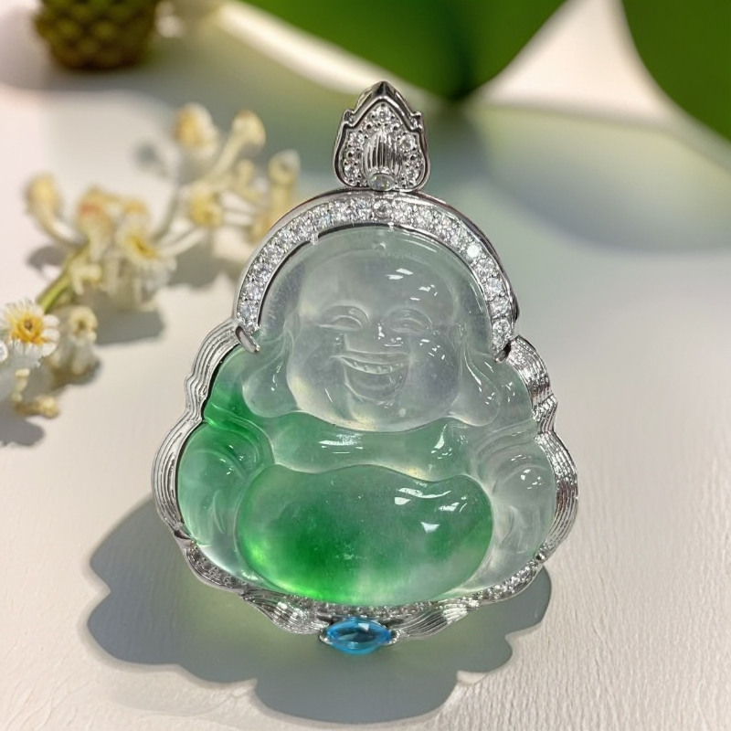 【大喜】镶花大佛吊坠KSU/WD1862精致吊坠女士多样性发一