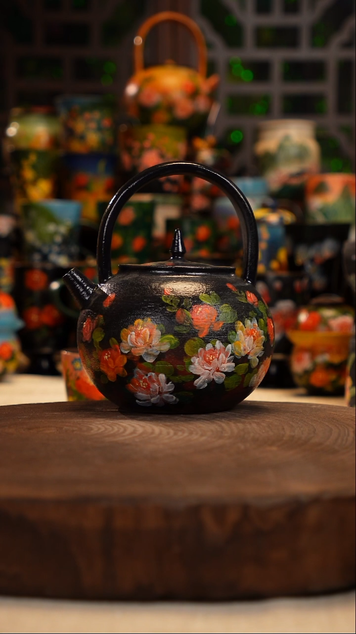 油画  手绘  釉下彩   