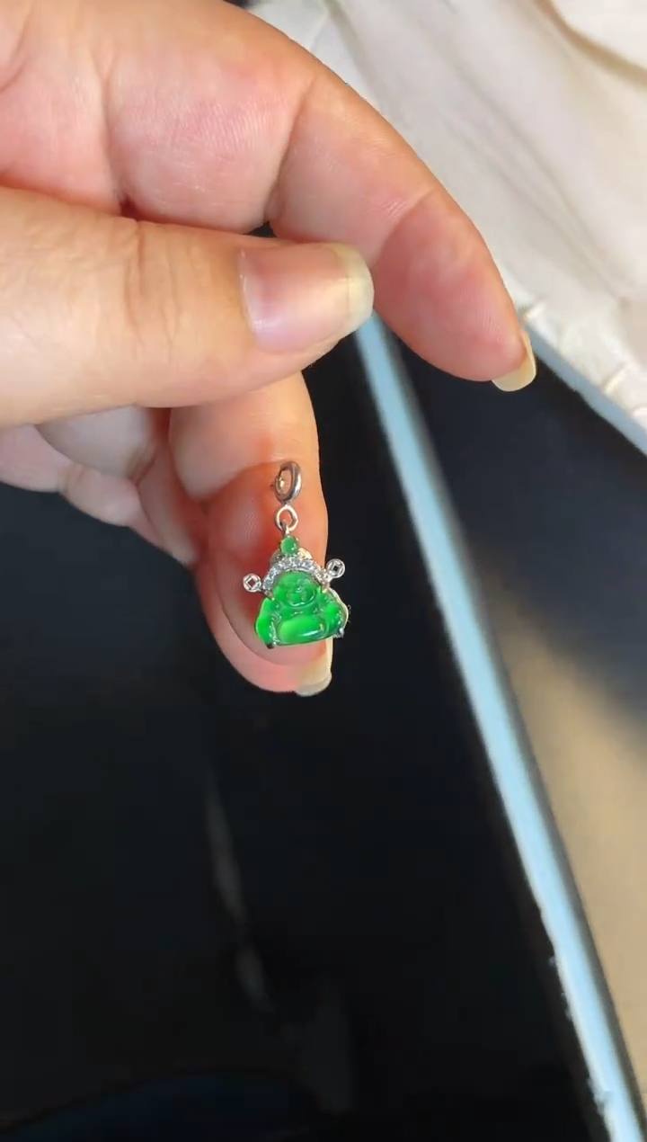 吊坠(不含链)银S925镶嵌翡翠1