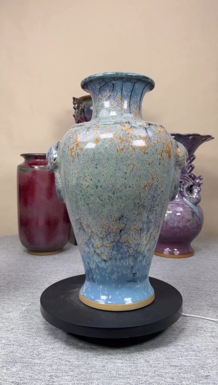 摆件陶神垕钧瓷收藏工艺品