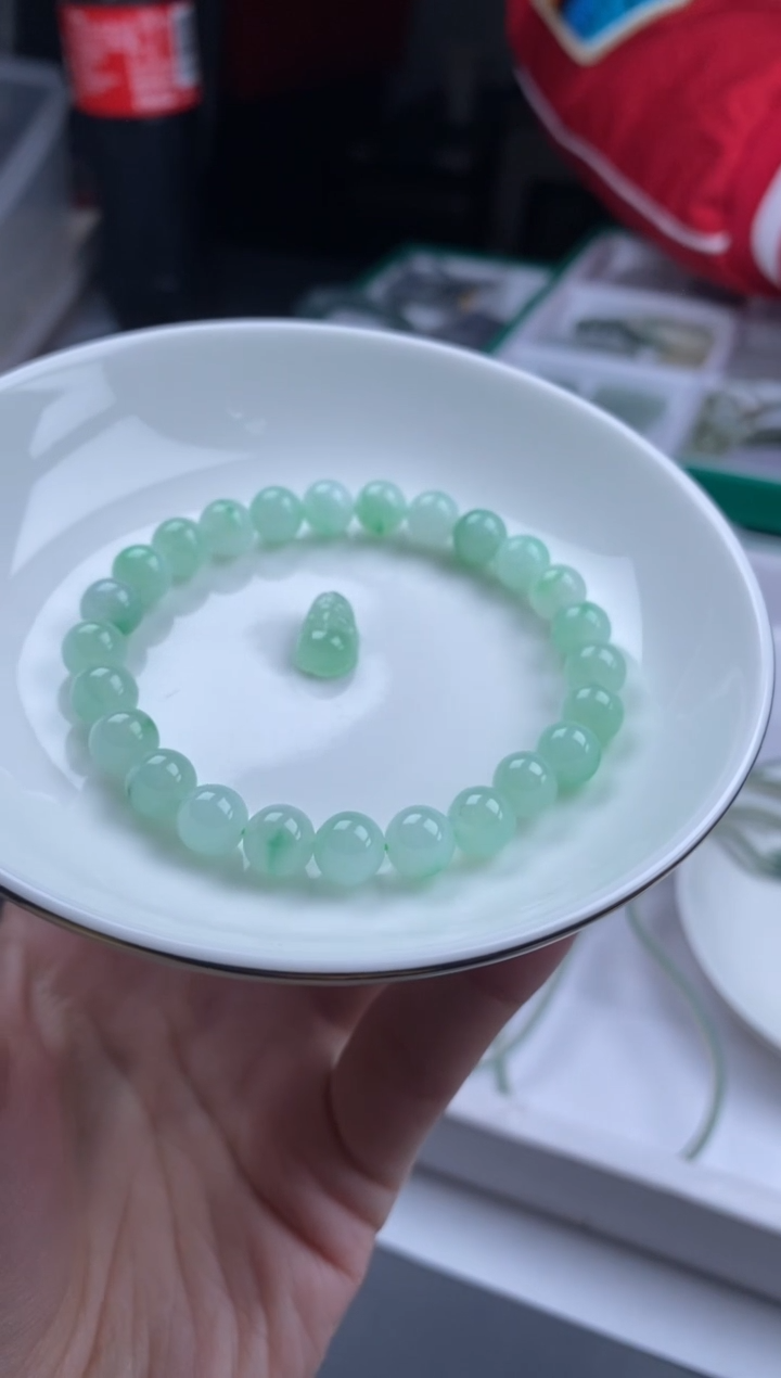 【闪购商品】定制翡翠珠子未镶嵌贞城散珠批发DIY