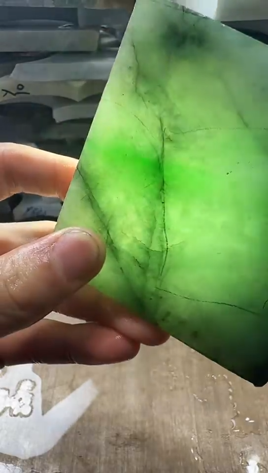 裸石翡翠天然翡翠A货花191