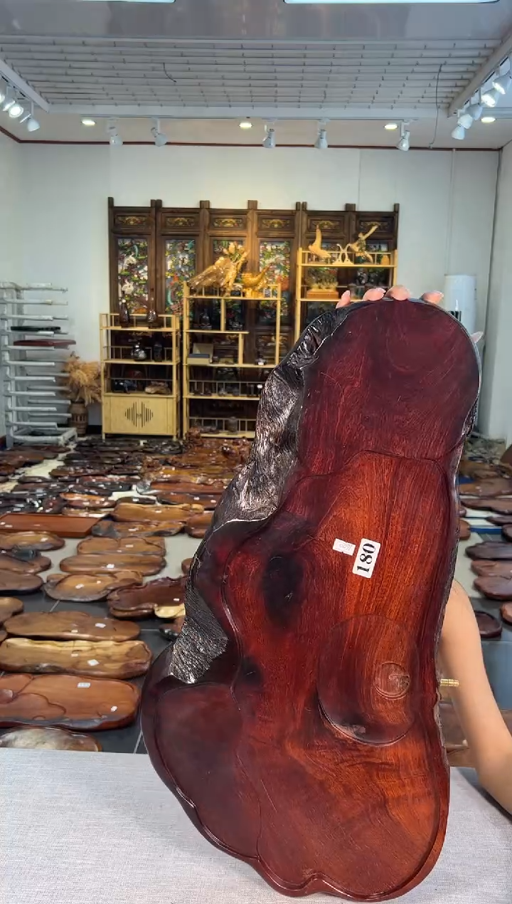 大果紫檀（缅甸花梨）茶盘180