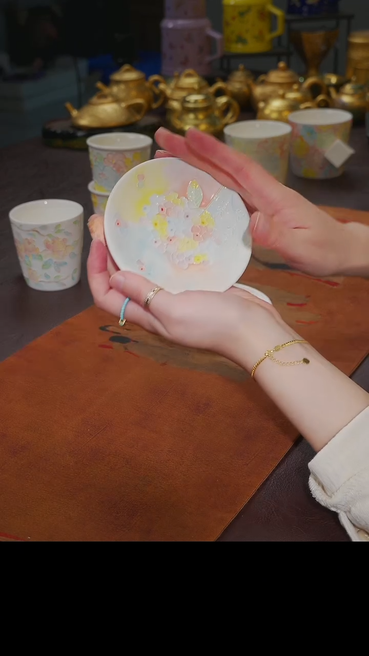 杯【宜景窑梦幻花神系列】杯垫