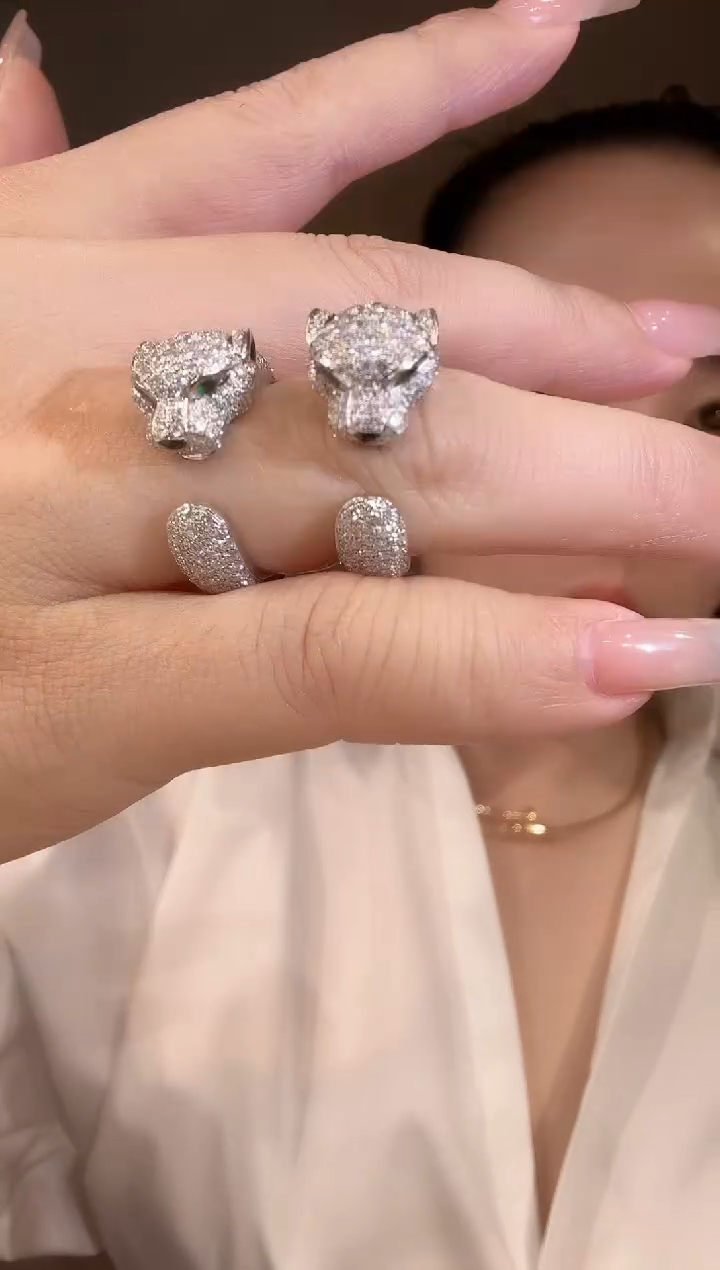 【闪购商品】戒指18K金镶嵌钻石12-13-14-15圈（多样性发其一）