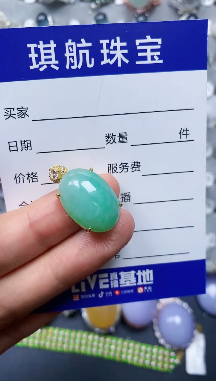 【闪购商品】翡翠颈饰银S925镶嵌0118