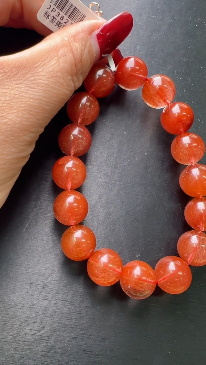 【闪购商品】水晶手串未镶嵌红发晶手串13m+ JP38272