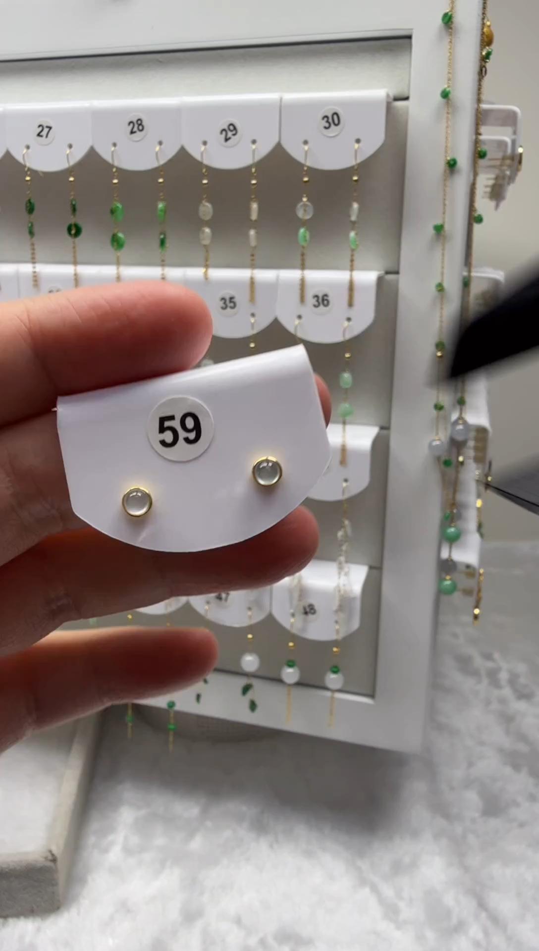 18K金镶嵌翡翠耳饰缅甸天然翡翠a货